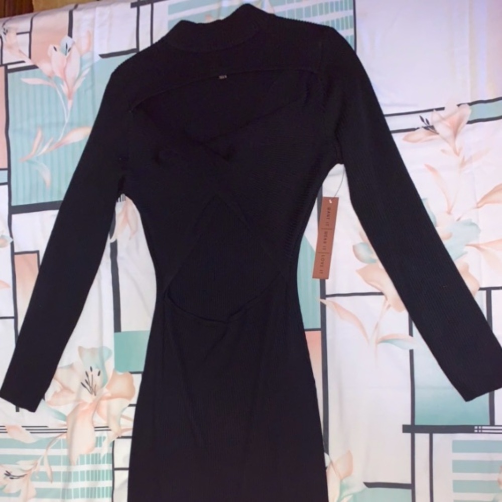 Long Black Sweater Dress